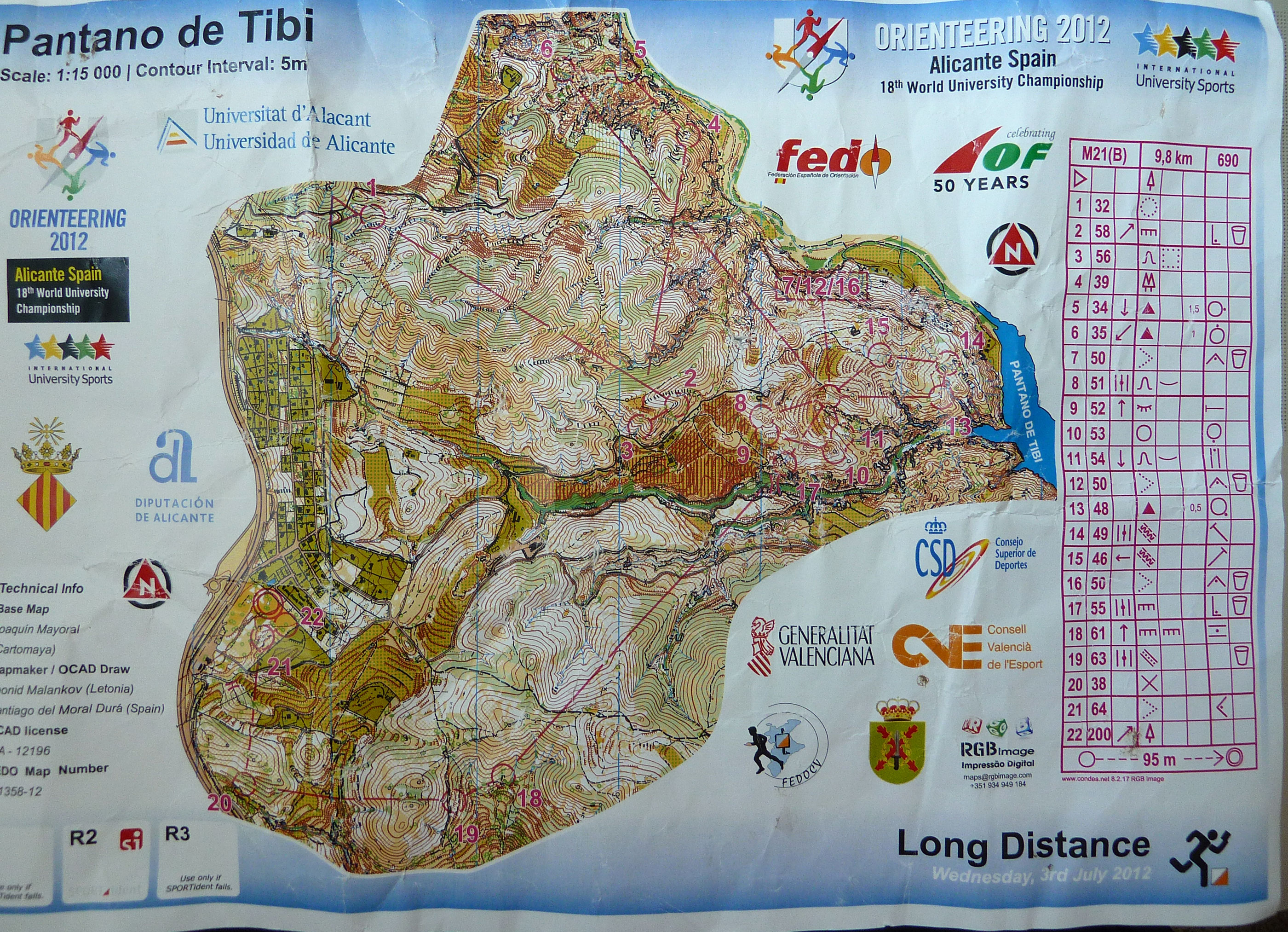 World University Orienteering Championships Long Distance (03.07.2012)