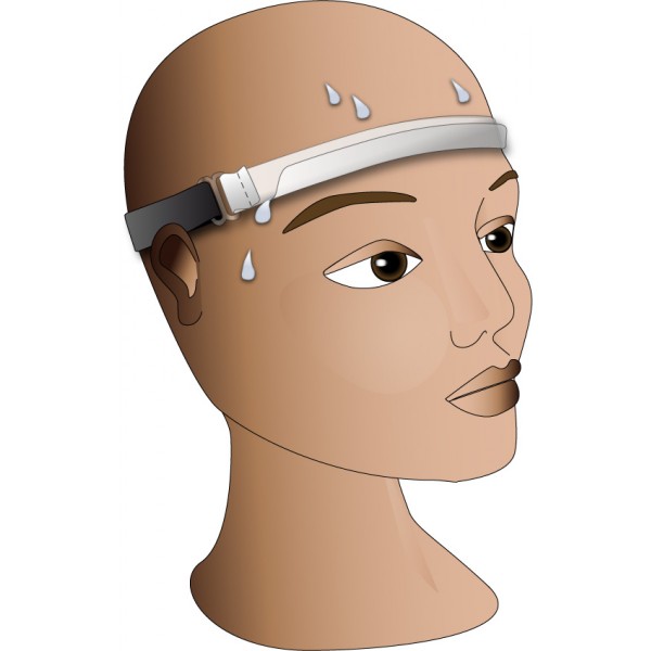 Headband with sweat channel 2