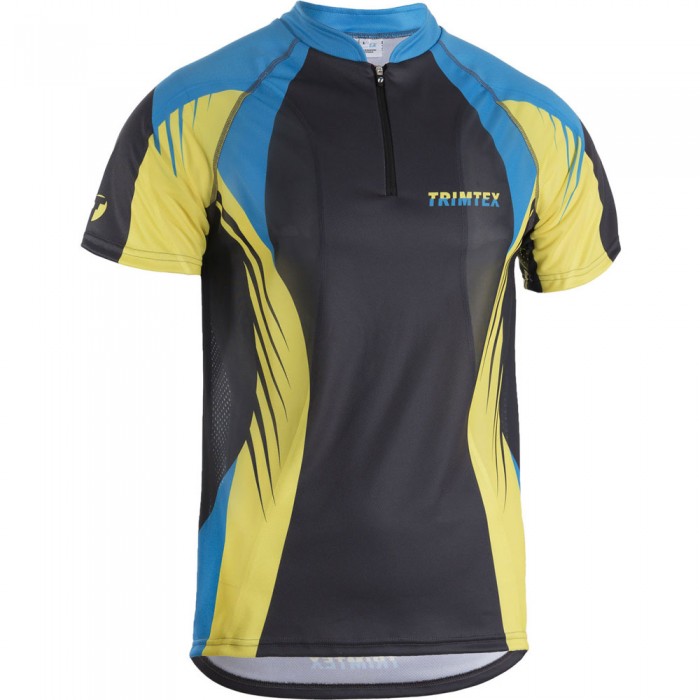 Trimtex Extreme O-Shirt Dark Silver / Azure Blue (S)