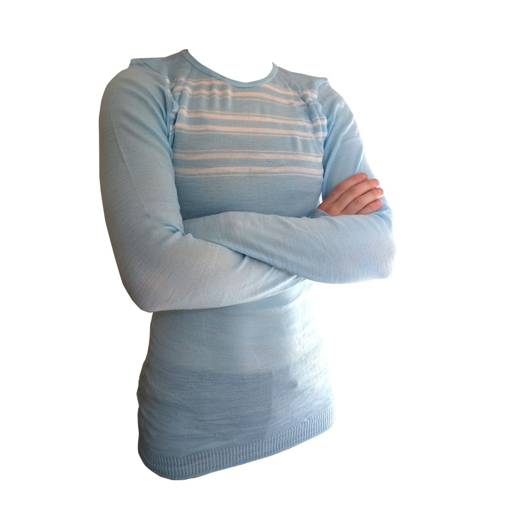 Helly Hansen Base Layer tröja blå/vit (M)