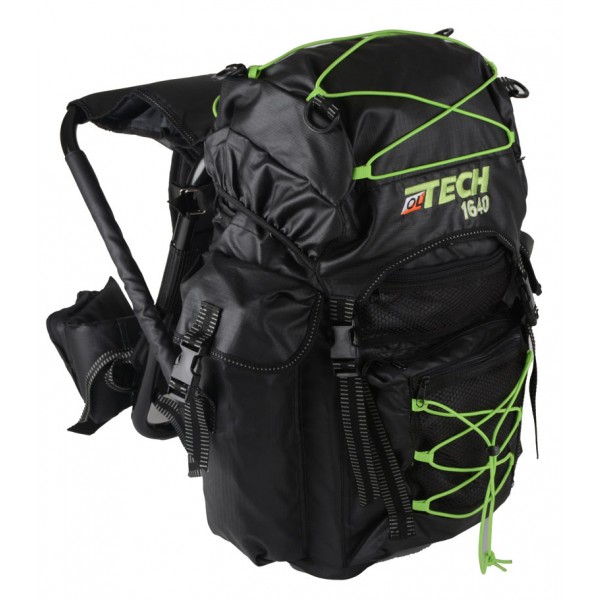 OL-Tech 1640 Sitzrucksack schwarz/lime 40 Liter