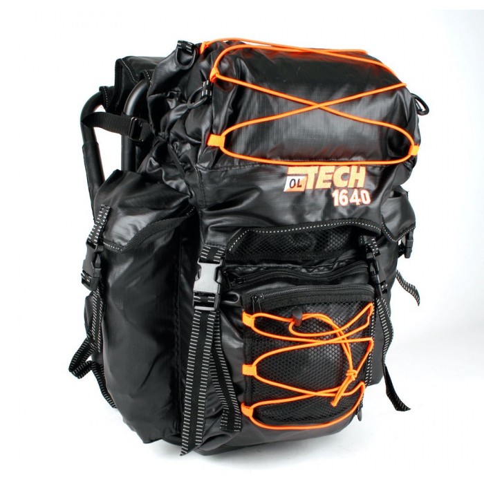 OL-Tech 1640 stolryggsäck svart/orange 40 liter