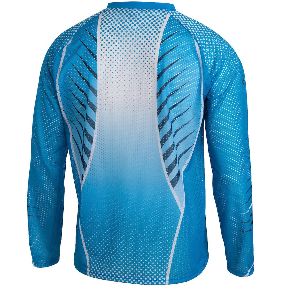 Trimtex Basic Mesh LS O-Shirt Azure Blue (S)