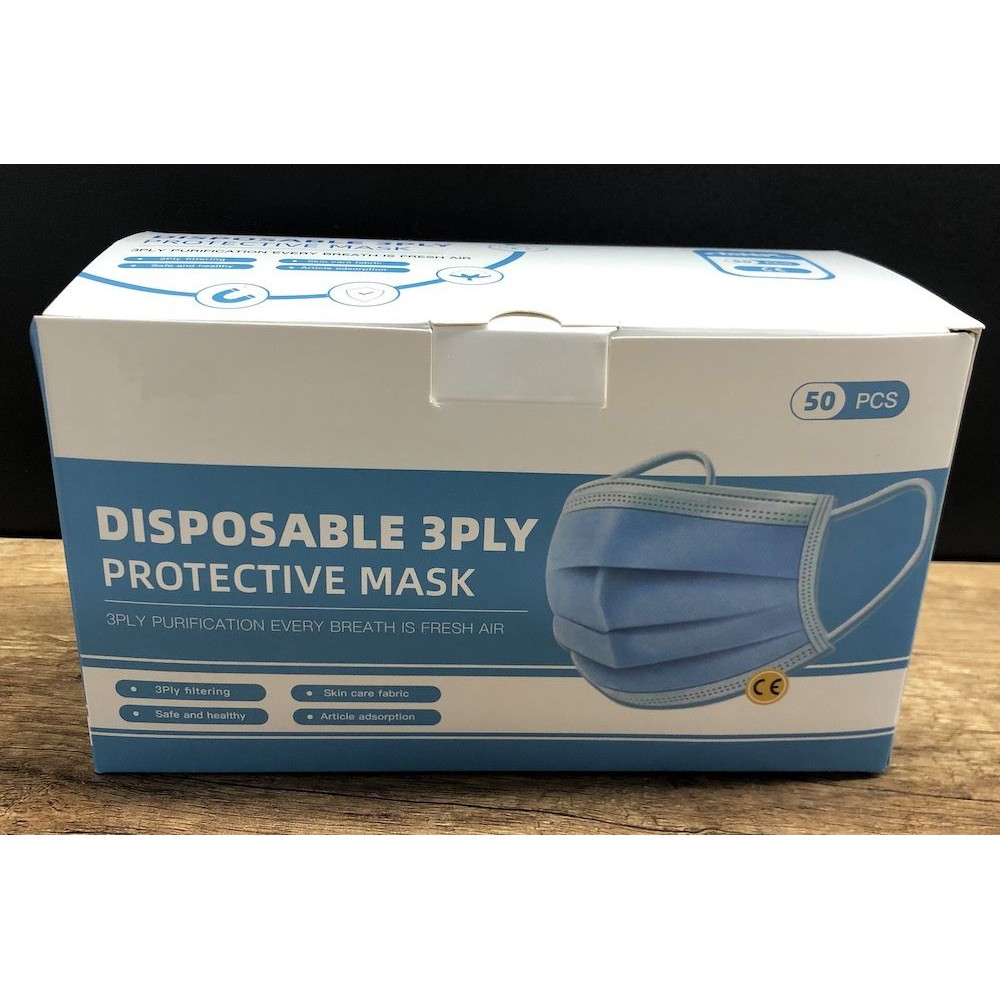 Munskydd i tre lager (50 styck)