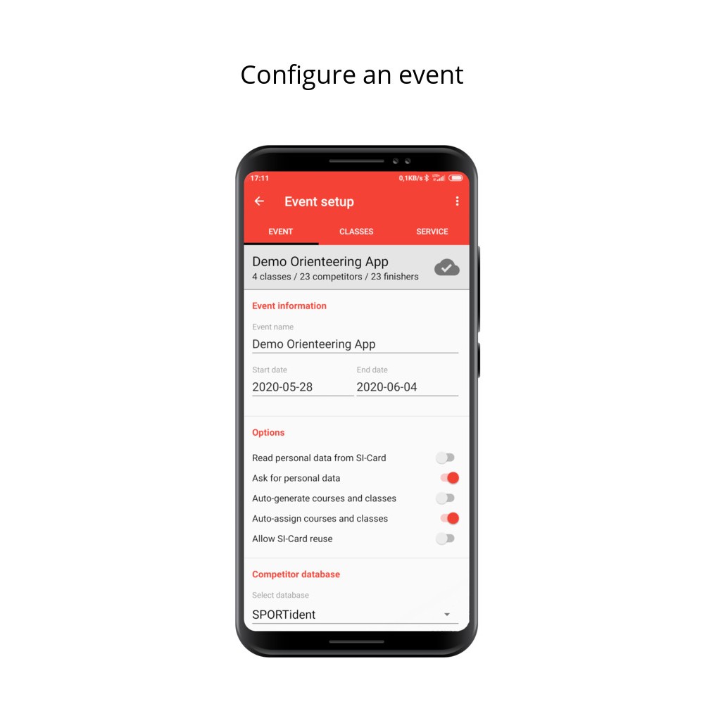 Sportident Orienteering App paket