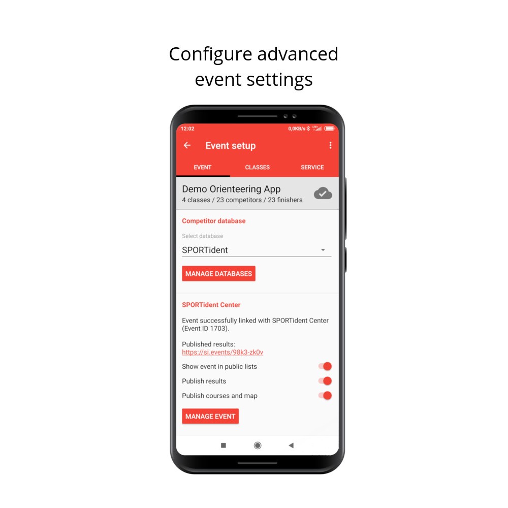 Sportident Orienteering App paket