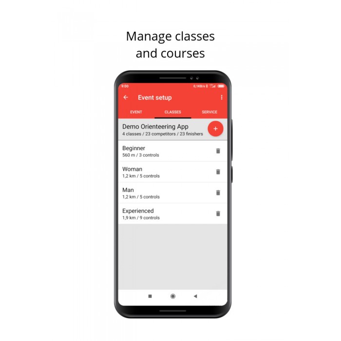 Sportident Orienteering App paket