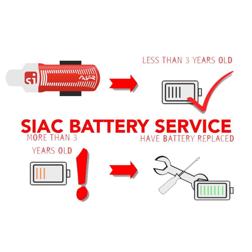 Sportident SIAC Batterieservice