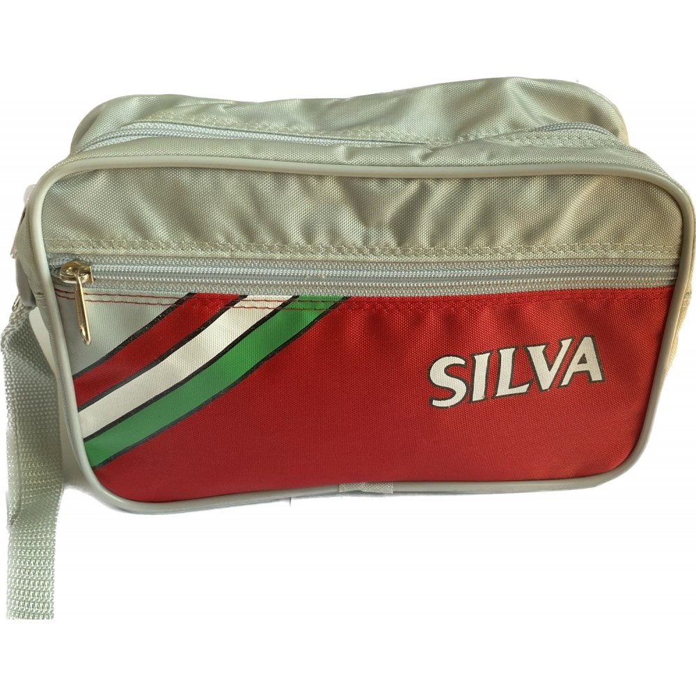 Silva väska grå/röd
