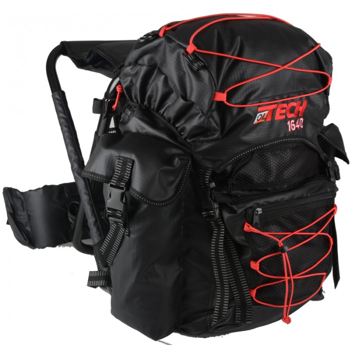 OL-Tech 1640 Sitzrucksack schwarz/rot 40 Liter