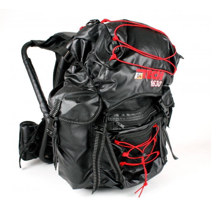 OL-Tech 1630 stolryggsäck svart/rot 30 liter