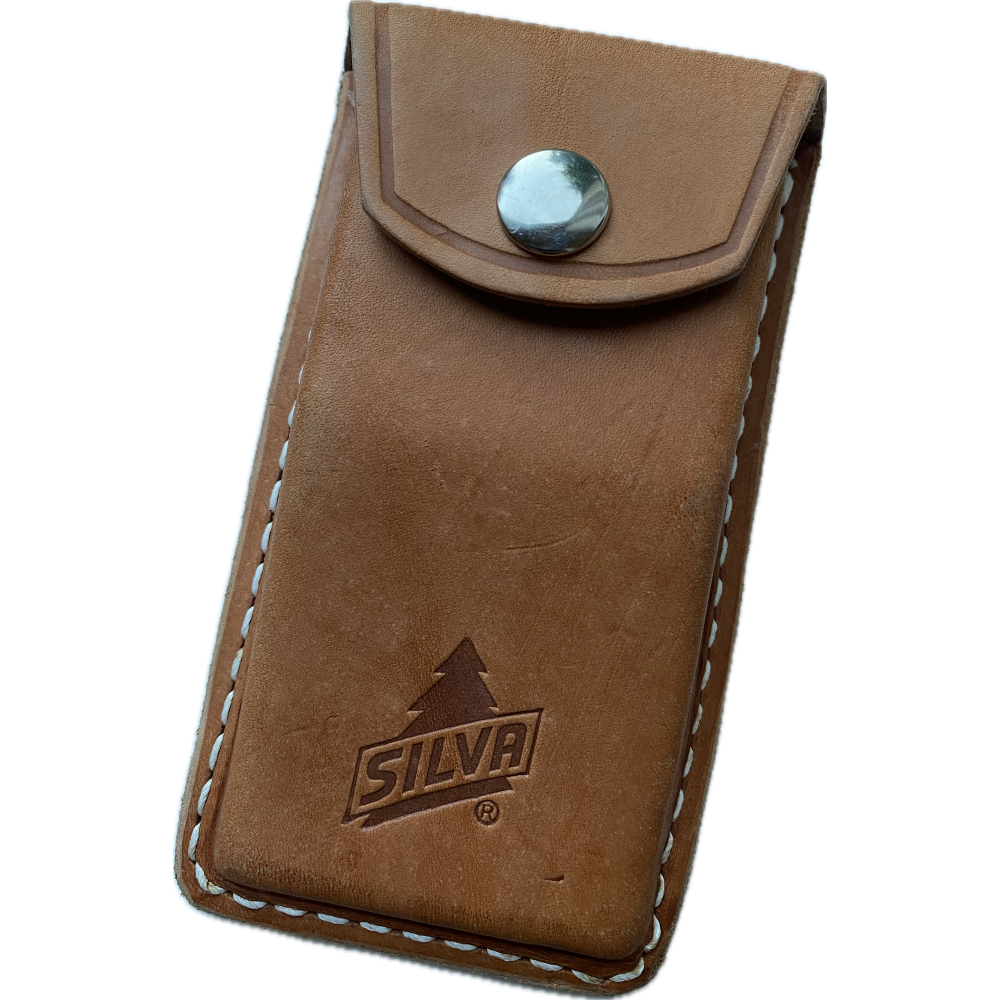 SILVA Leather Compass Case M
