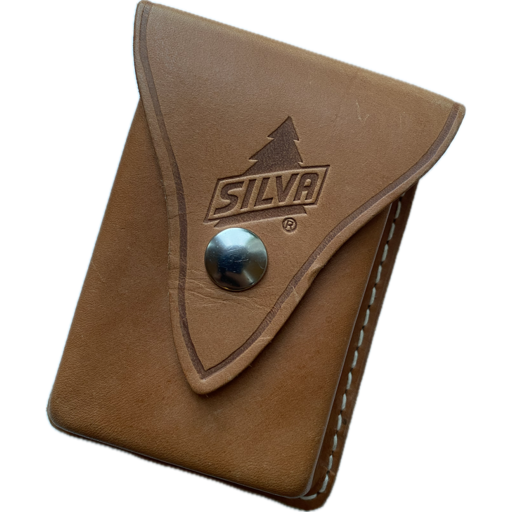 SILVA Leather Compass Case S
