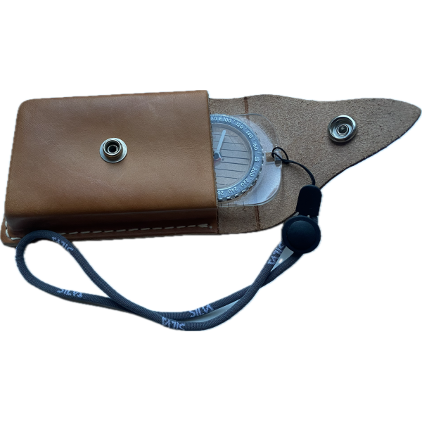 SILVA Leder-Kompassetui S 2