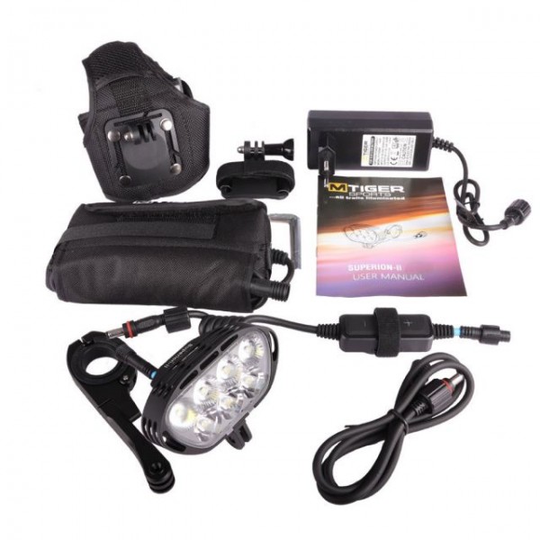 M-Tiger SUPERION-II Stirnlampe 6200 Lumen 2