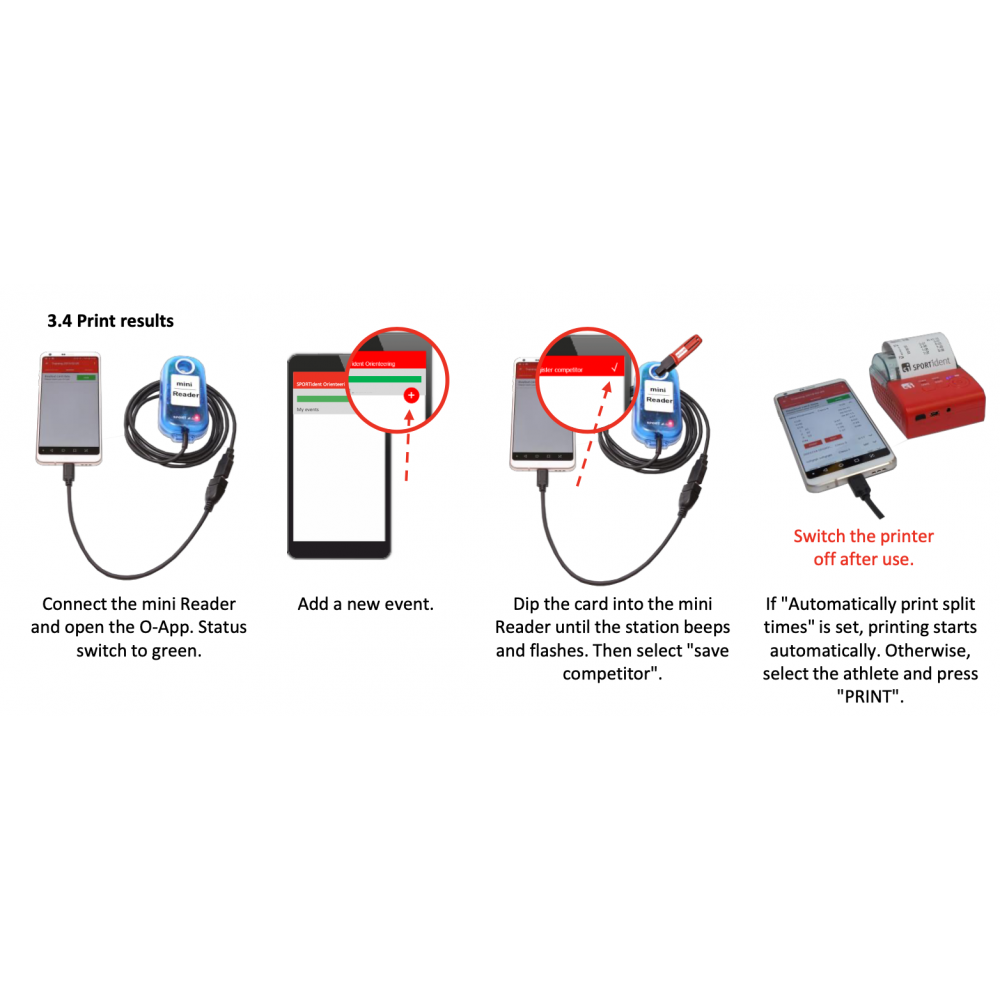 Sportident School/Training Set + eClock + 4...