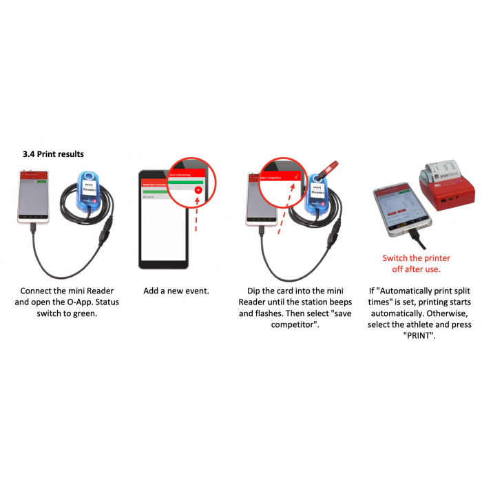 Sportident School/Training Set + eClock + 4 BSF9 stations
