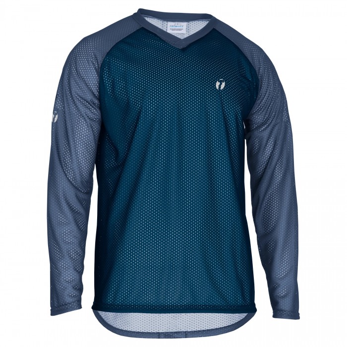 Trimtex Basic Mesh LS O-Shirt Ink/Indigo