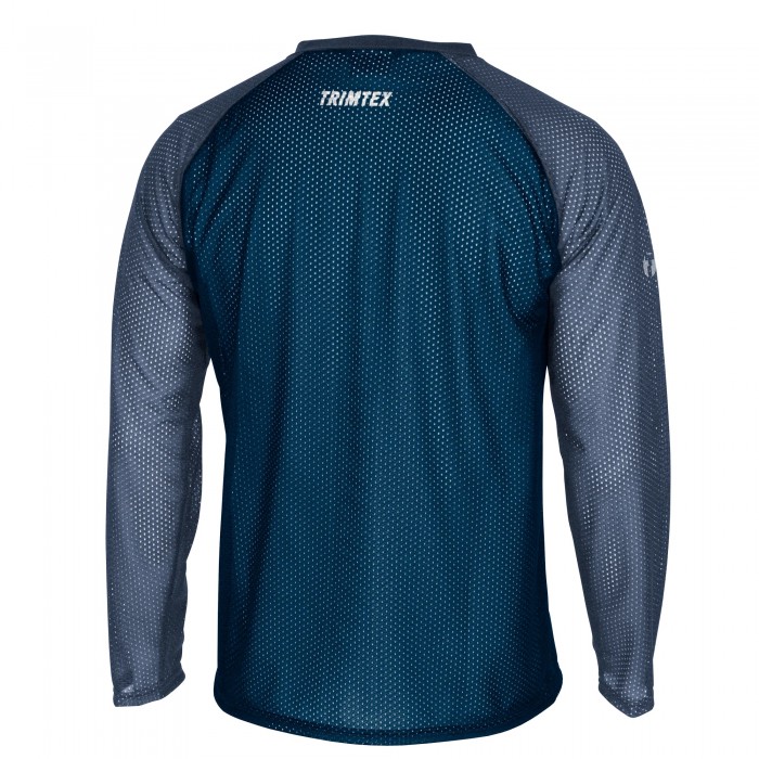 Trimtex Basic Mesh LS O-Shirt Ink/Indigo