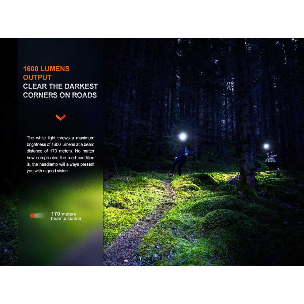 Fenix HM65R-T V2.0 Trailrunning Stirnlampe 1600...