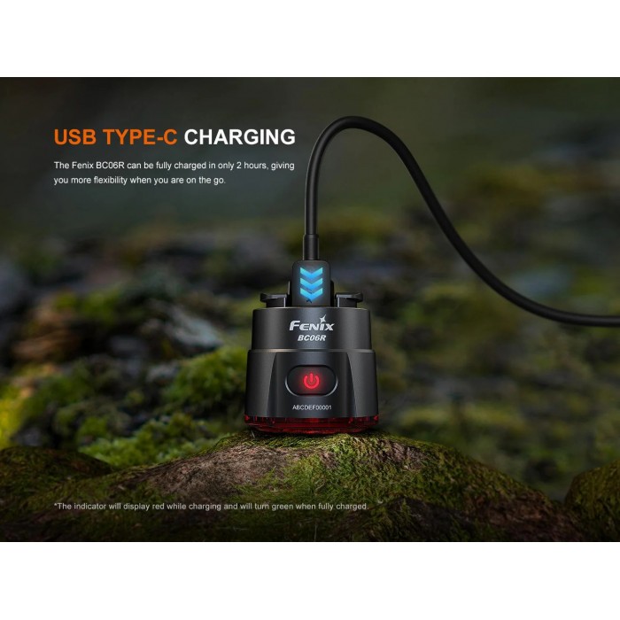 Fenix BC06R – Smart cykelbaklampa (90 lumen) med bromssensor