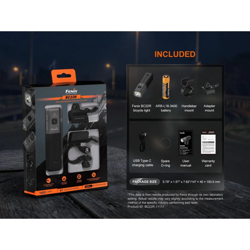 Fenix BC22R – Leistungsstarkes Fahrradlicht...