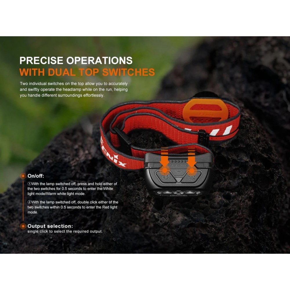 Fenix HL18R-T V2.0 Trail Running Headlamp 800...