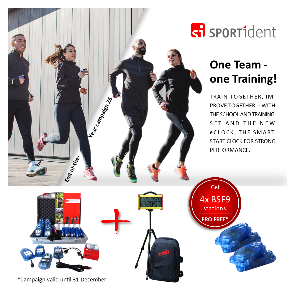 Sportident Schul-/Trainingsset + eClock + 4...