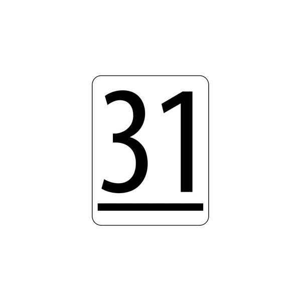 Label for SI-stations 32x41mm