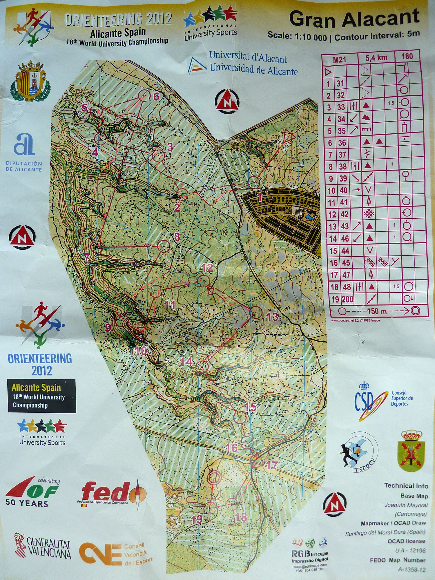 World University Orienteering Championships Middle Distance (05-07-2012)